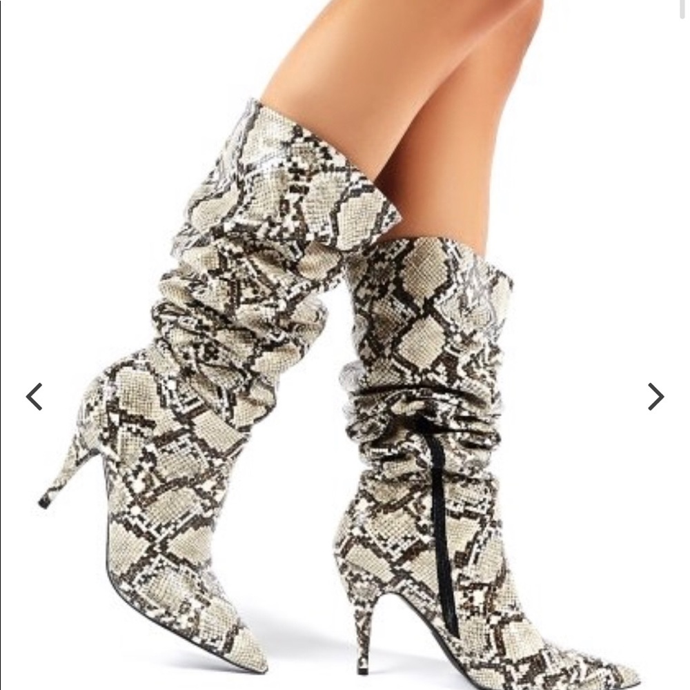 Python shin high booties - Picture 4 of 4